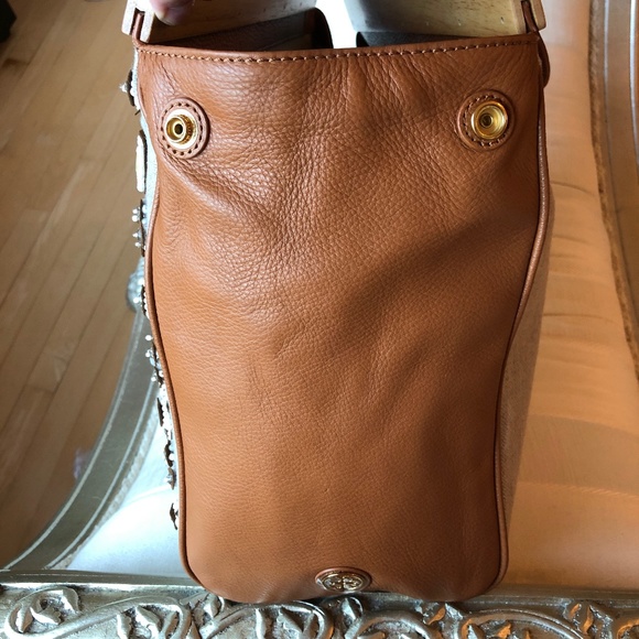 🎉2xHP🎉Tory Burch RARE Mirrored Attersee Satchel - Picture 9 of 16